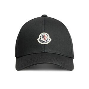 Moncler Men Cotton Gabardine Baseball Cap